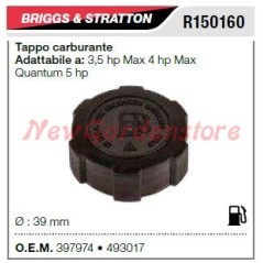 Tapón combustible cortacésped B&S 3,5cv max 4cv R150160 | Newgardenstore.eu