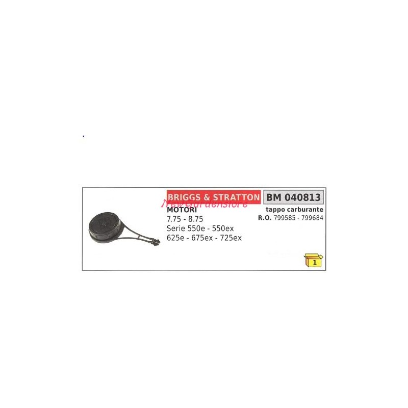 Bouchon de carburant B&S tondeuse à gazon tondeuse 7.75 8.75 040813