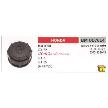 Fuel cap HONDA generator GX 22 25 31 35 007614 | Newgardenstore.eu