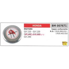 Tapón combustible generador HONDA GX 110 120 140 160 240 007671