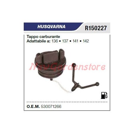 Bouchon de remplissage de carburant HUSQVARNA tronçonneuse 136 137 141 142 R150227