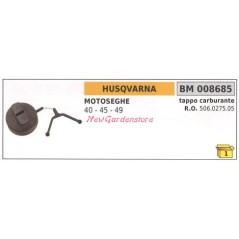 Bouchon de réservoir de carburant HUSQVARNA tronçonneuse 40 45 49 506 027505 | Newgardenstore.eu