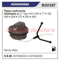 Tapón de combustible HUSQVARNA motosierra 61 65 77 2º tipo 501564504 501564502 | Newgardenstore.eu