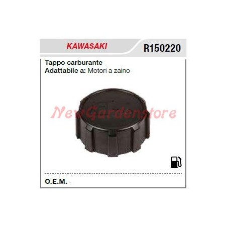 Tapón de combustible KAWASAKI motores de mochila R150220 | Newgardenstore.eu