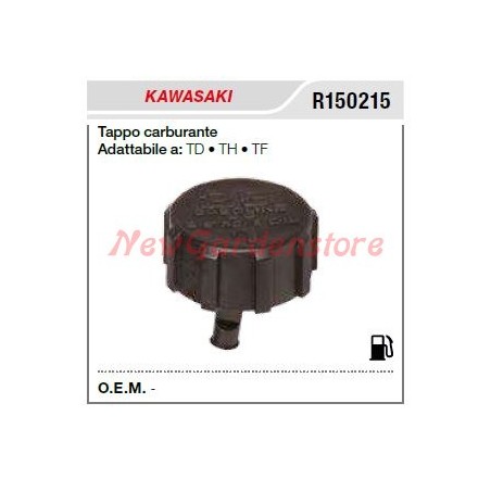Tapón combustible KAWASAKI cortasetos TD TH TF R150215 | Newgardenstore.eu