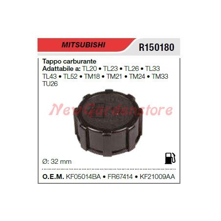 Tankdeckel MITSUBISHI Freischneider TL20 23 26 33 43 KF05014BA FR67414 KF21009AA