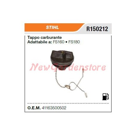 ORIGINAL STIHL fuel cap 4116-350-0502 | Newgardenstore.eu