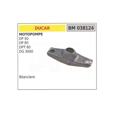 DUCAR 4-stroke rocker arm for motor-pump DP 50 80 DPT 80 DG 3000 038124 | Newgardenstore.eu