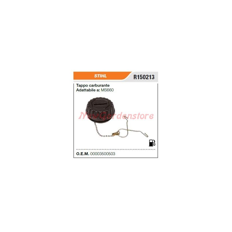 STIHL tronçonneuse MS660 R150213 bouchon de remplissage de carburant