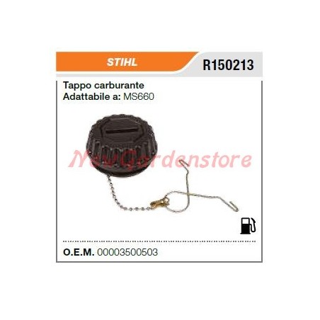 Tappo carburante STIHL motosega MS660 R150213 | Newgardenstore.eu