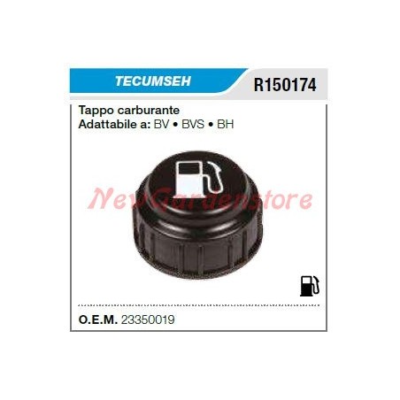 Tapón de combustible TECUMSEH tractor cortacésped cortacésped BV BVS BH R150174 | Newgardenstore.eu