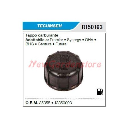 Tapón de combustible TECUMSEH tractor cortacésped cortacésped premier synergy R150163 | Newgardenstore.eu