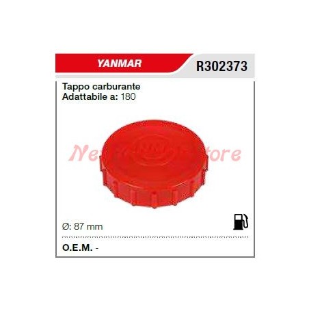 Tapón combustible YANMAR motobomba 180 R302373 | Newgardenstore.eu