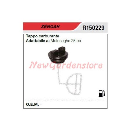 Tapón de llenado de combustible ZENOAH motosierra 25cc R150229 | Newgardenstore.eu