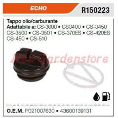 ECHO fuel/oil cap chainsaw CS3000 CS3400 CS3450 CS3500 R150223 | Newgardenstore.eu