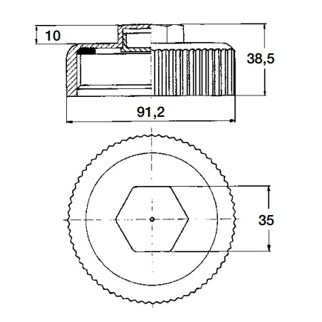 Kraftstofftankdeckel aus Polypropylen für Ackerschlepper und LKW