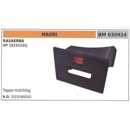 MAORI Rasenmäher-Mulchstopfen MP 5519SVBQ 030924 | Newgardenstore.eu