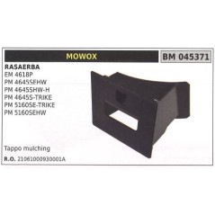 Tapa de descarga trasera MOWOX cortacésped EM 4618P 045371 | Newgardenstore.eu