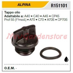 Bouchon de remplissage d'huile ALPINA tronçonneuse A40 C40 A45 CP45 R151101 | Newgardenstore.eu