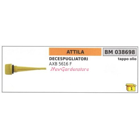 Tapón de llenado de aceite ATTILA desbrozadora AXB 5616 F 038698 | Newgardenstore.eu