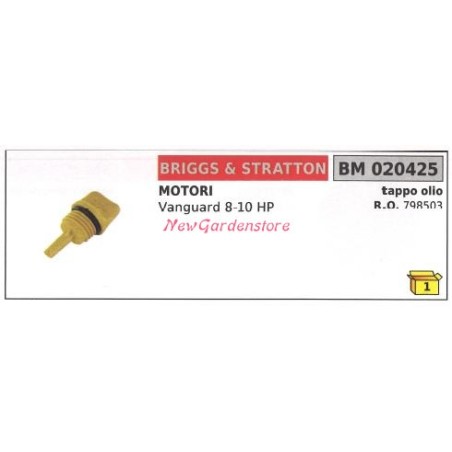 Bouchon d'huile B&S série VANGUARD 8 10 CV tondeuse 020425 | Newgardenstore.eu