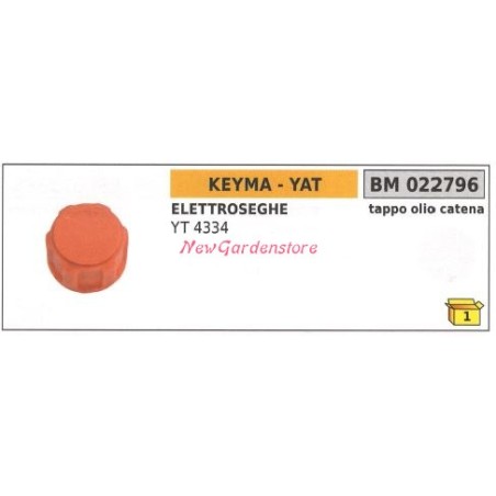 Bouchon d'huile pour tronçonneuse KEYMA YT 4334 022796 | Newgardenstore.eu