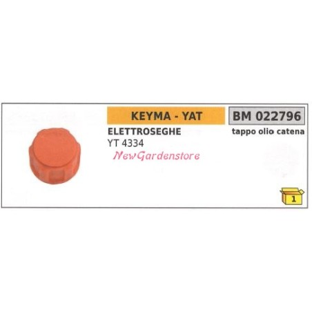 KEYMA Kettensäge Öleinfülldeckel YT 4334 022796 | Newgardenstore.eu