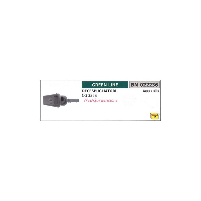 Bouchon de remplissage d'huile GREEN LINE pour débroussailleuse CG 335S 022236