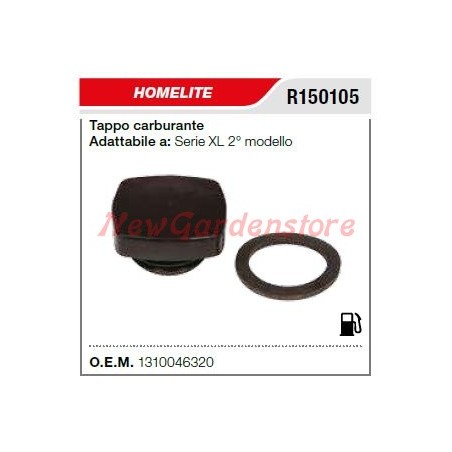 Tapón de llenado de aceite HOMELITE motosierra serie XL 2º modelo R150105 | Newgardenstore.eu