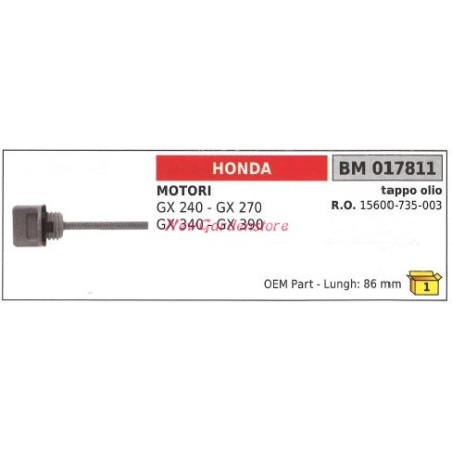 HONDA Stromerzeuger GX 240 270 340 390 Öleinfülldeckel 017811 | Newgardenstore.eu