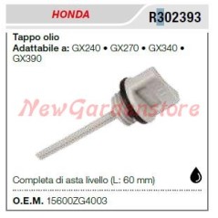 Tappo olio HONDA motocoltivatore GX240 270 340 390 R302393 15600-ZG4-003 | Newgardenstore.eu