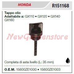 Tappo olio HONDA motosega GX 110 120 140 160 R151168 | Newgardenstore.eu