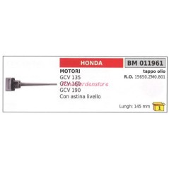 HONDA cortacésped GCV 135 160 190 tapón de llenado de aceite 011961