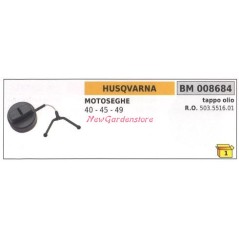 Oil filler cap HUSQVARNA chainsaw 40 45 49 008684 | Newgardenstore.eu