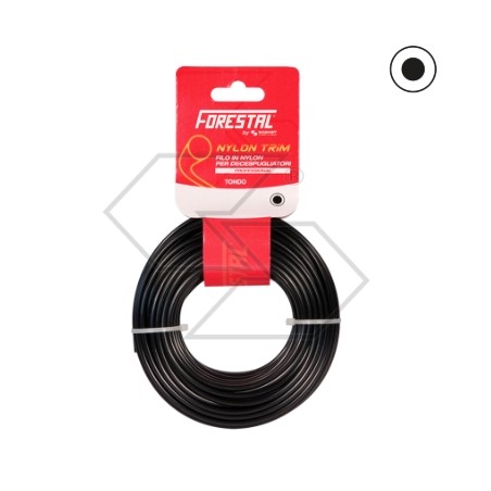 Blister FORESTAL brush cutter wire round section Ø wire 2.4 mm length 15 m | Newgardenstore.eu