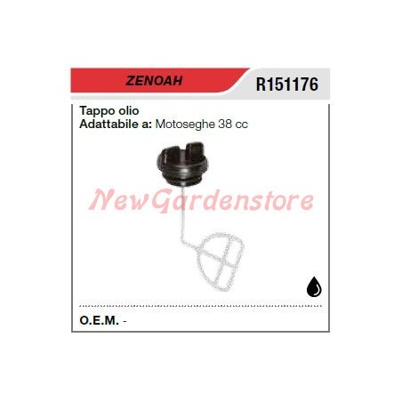 Öleinfülldeckel ZENOAH 38ccm Kettensäge R151176 | Newgardenstore.eu