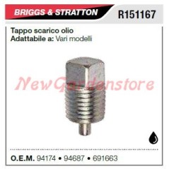 Tappo scarica olio B&S tagliaerba rasaerba tosaerba vari modelli R151167