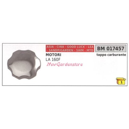 Bouchon de remplissage de carburant CINA tronçonneuse LA 160F 017457 | Newgardenstore.eu