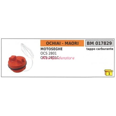 Tapón de llenado de combustible MAORI motor motosierra OCS 2801 2801C 017829 | Newgardenstore.eu