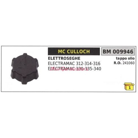 Fuel filler cap MC CULLOCH chainsaw MAC 930 935 940 009946 | Newgardenstore.eu
