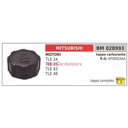Bouchon de remplissage de carburant moteur MITSUBISHI débroussailleuse TLE 24 33 43 028993 | Newgardenstore.eu