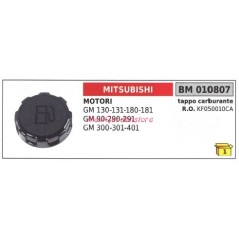Tapón del depósito de combustible tractor de césped MITSUBISHI GM 130 131 010807