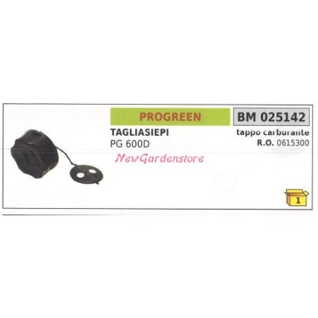 PROGREEN Tapón de llenado de combustible del motor del cortasetos PG 600D 025142 | Newgardenstore.eu