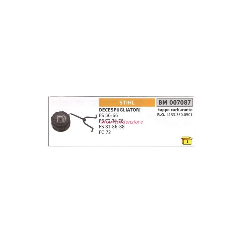 Tappo serbatoio carburante motore STIHL decespugliatore FS 56 66 72 74 76 41333500501
