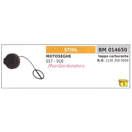 Bouchon de remplissage de carburant STIHL moteur tronçonneuse 017 018 014650 | Newgardenstore.eu