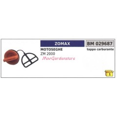 Tapón de llenado de combustible ZOMAX motor ZM 2000 motosierra 029687 | Newgardenstore.eu