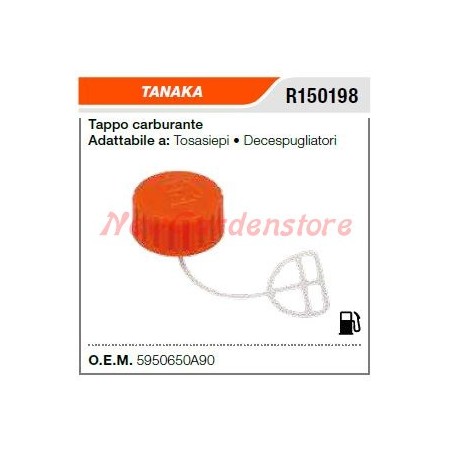 Bouchon de remplissage de carburant pour taille-haie TANAKA R150198 | Newgardenstore.eu