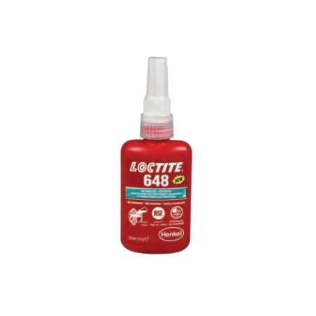 Bloccante alta resitenza 50ml LOCTITE 648 per parti ad alte temperature boccole | Newgardenstore.eu