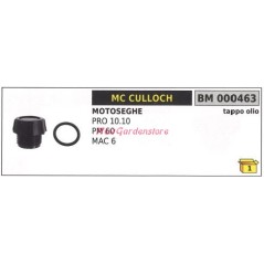 Bouchon de remplissage d'huile moteur MC CULLOCH tronçonneuse PRO 10.10 PM 60 MAC 6 000463