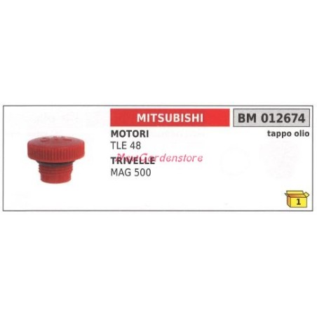 Bouchon de remplissage d'huile moteur MITSUBISHI débroussailleuse TLE 48 012674 | Newgardenstore.eu